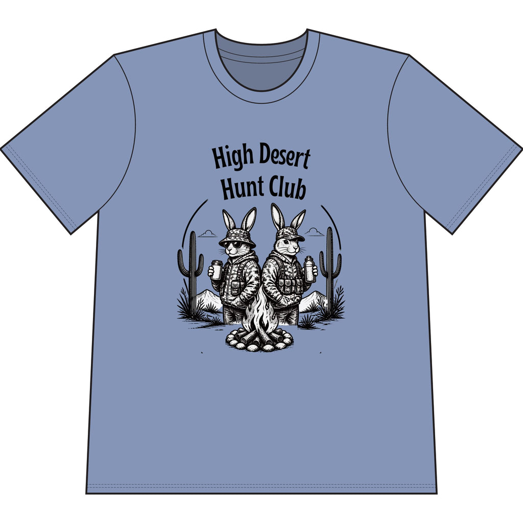 High Desert Hunt Club T-Shirt — Vintage Desert Bunny Hunting Graphic