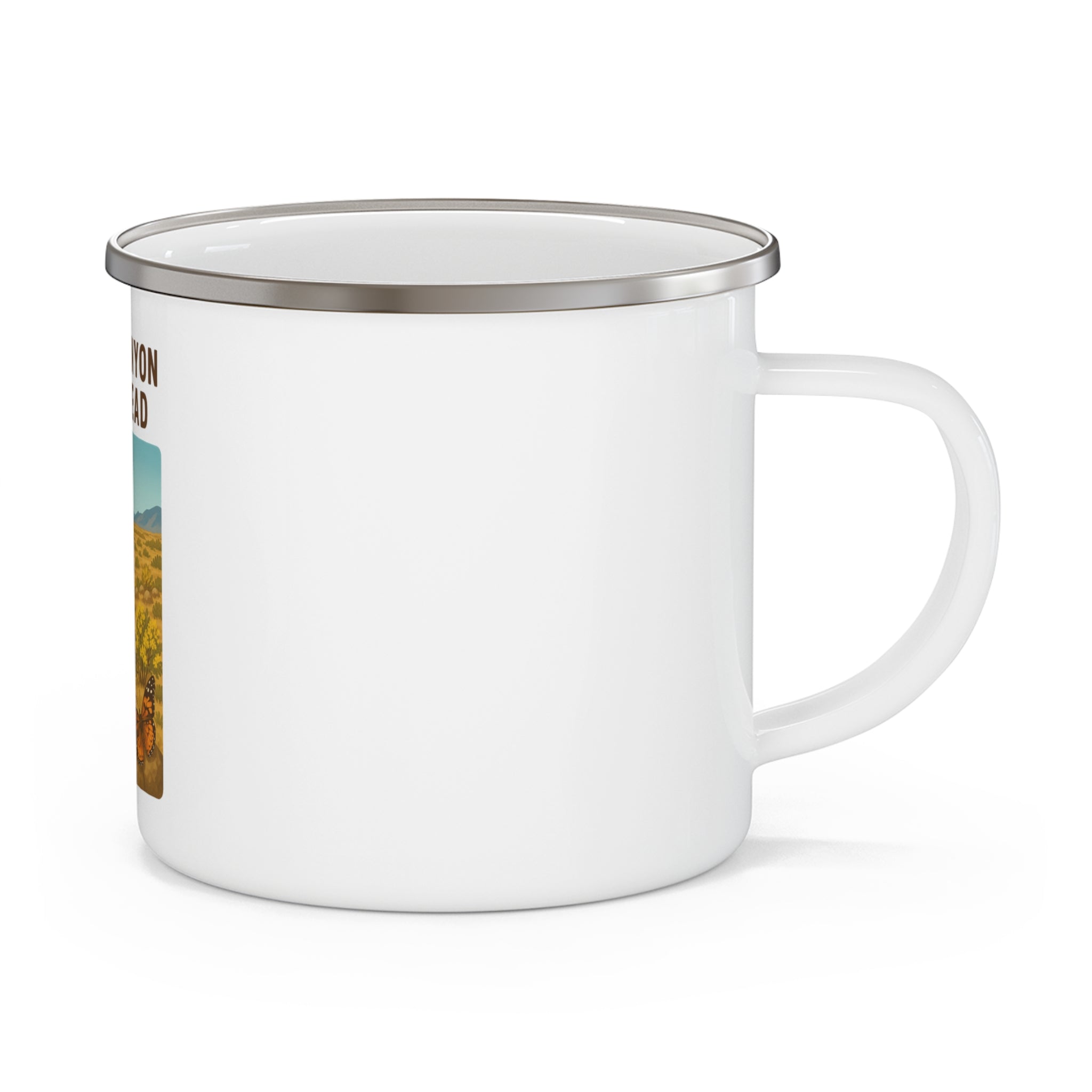 Long Canyon Trailhead Enamel Camping Mug