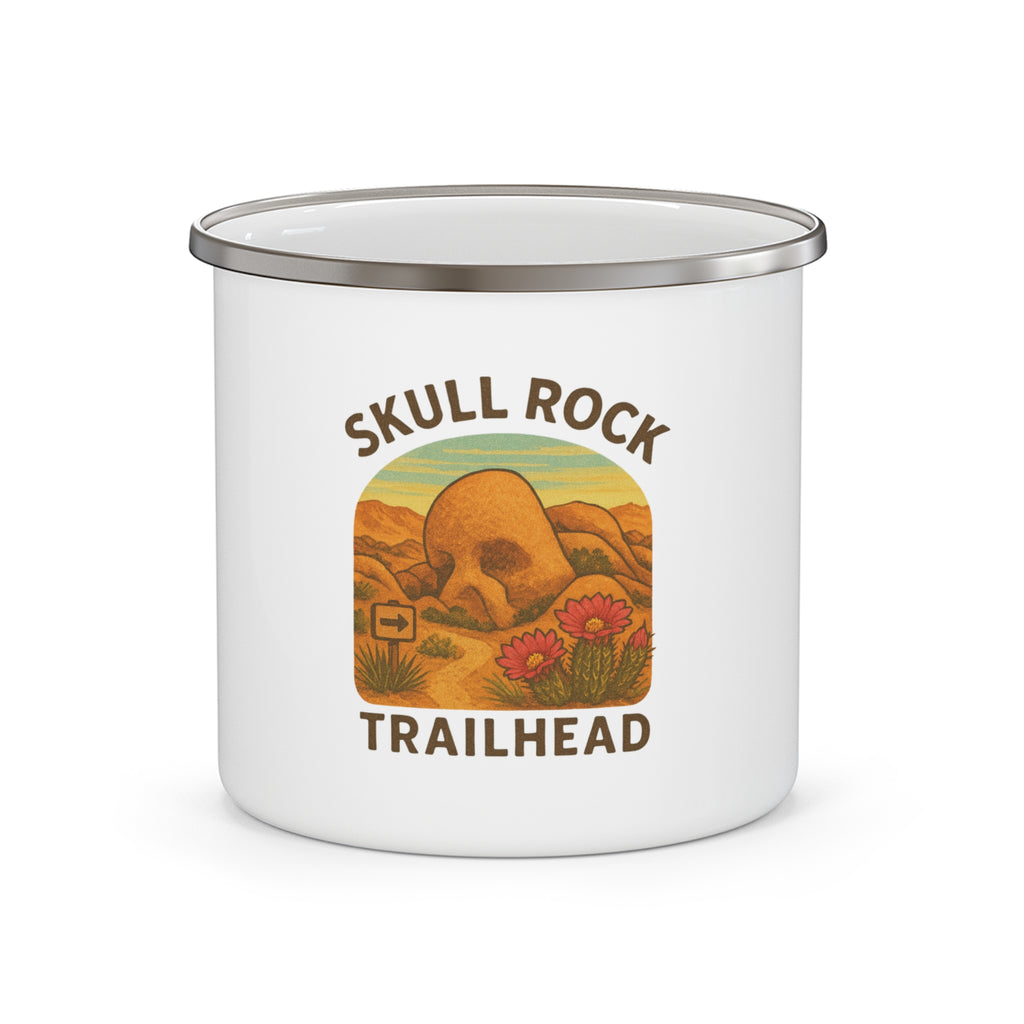 Skull Rock Trailhead Enamel Camping Mug