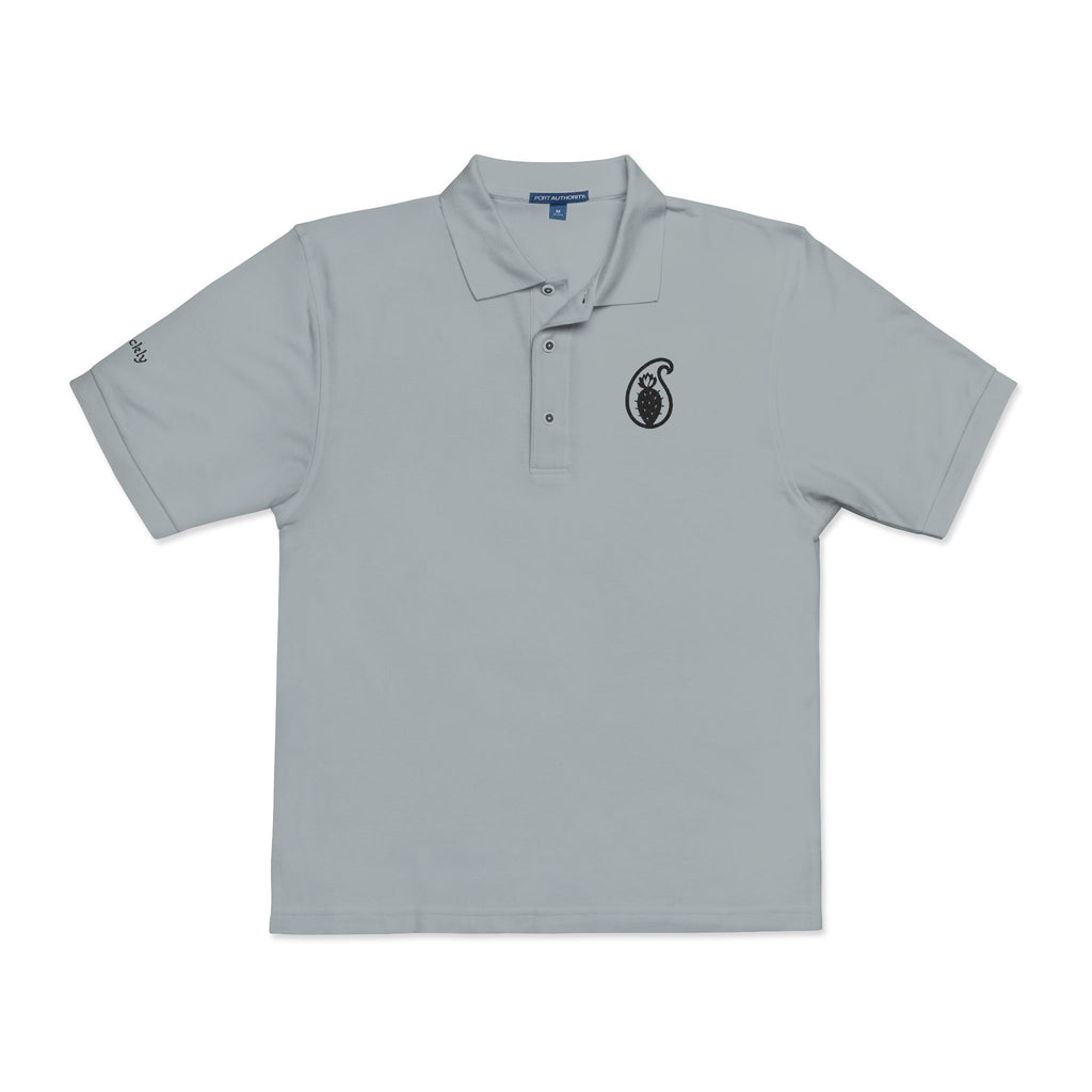 Embroidered Paisley and Cactus Polo