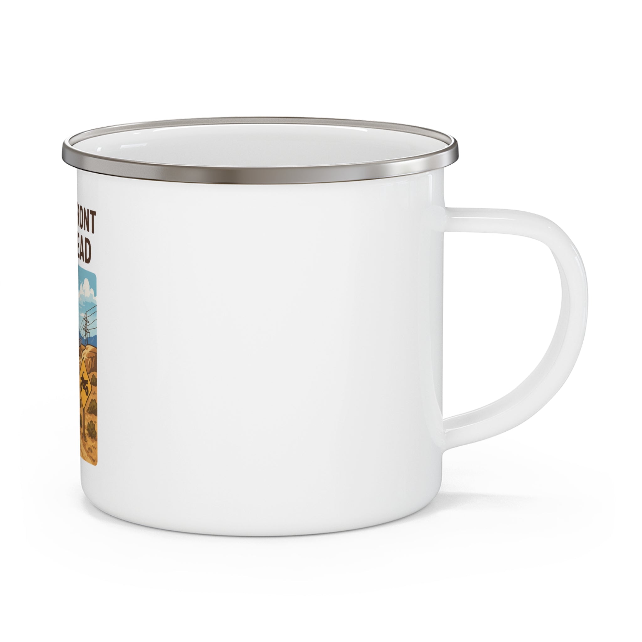 Desert Front Trailhead Enamel Camping Mug