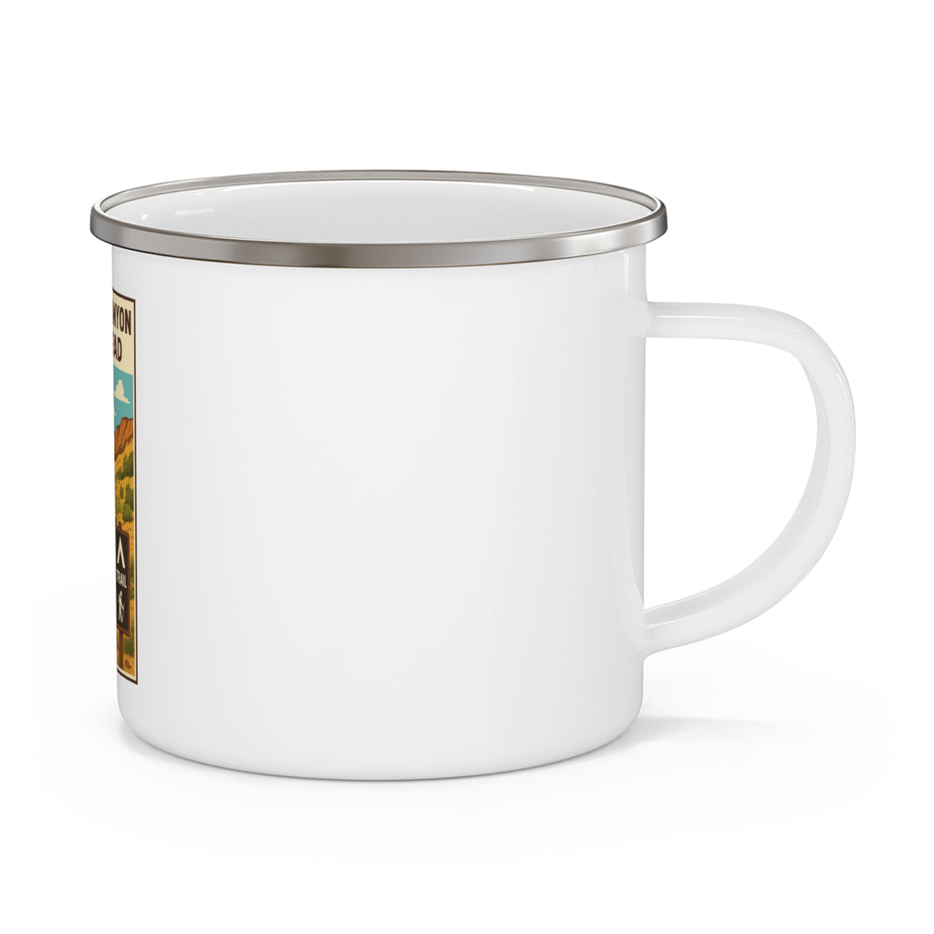 Murray Canyon Trailhead Enamel Camping Mug