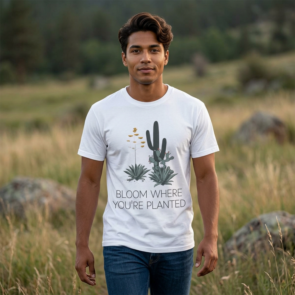 Bloom Where You’re Planted Drop-Shoulder Tee