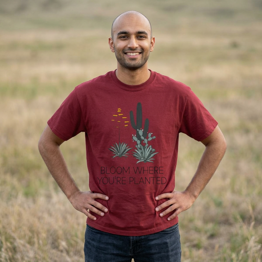 Bloom Where You’re Planted Drop-Shoulder Tee