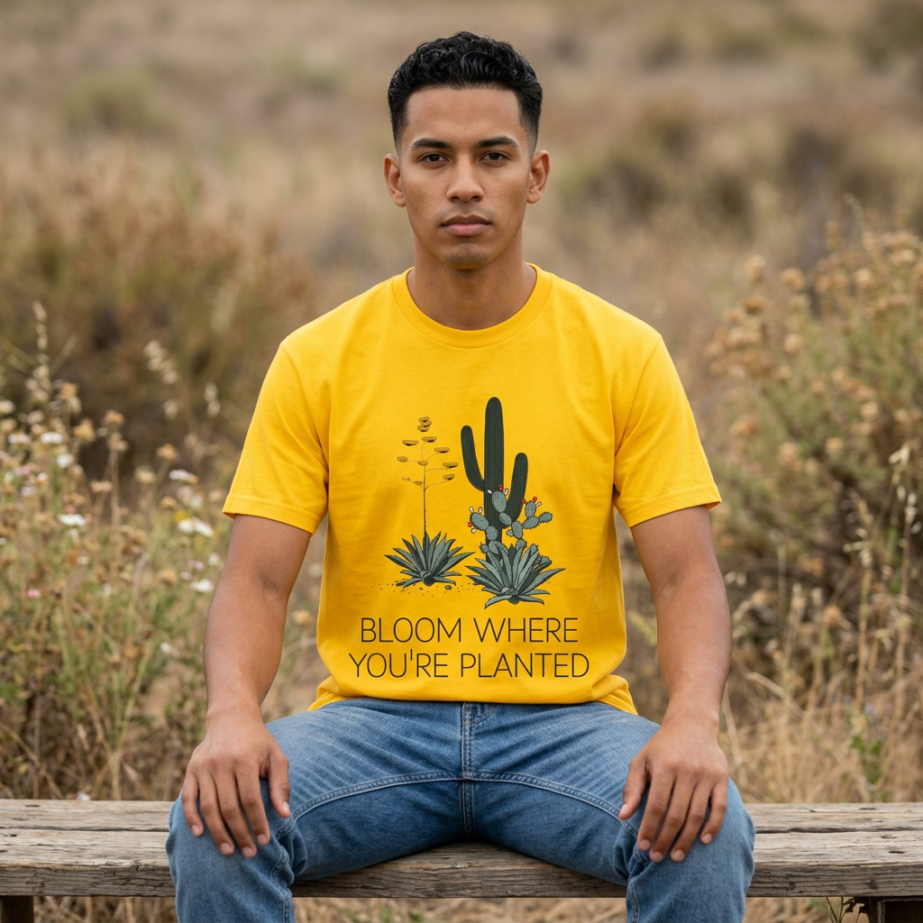 Bloom Where You’re Planted Drop-Shoulder Tee