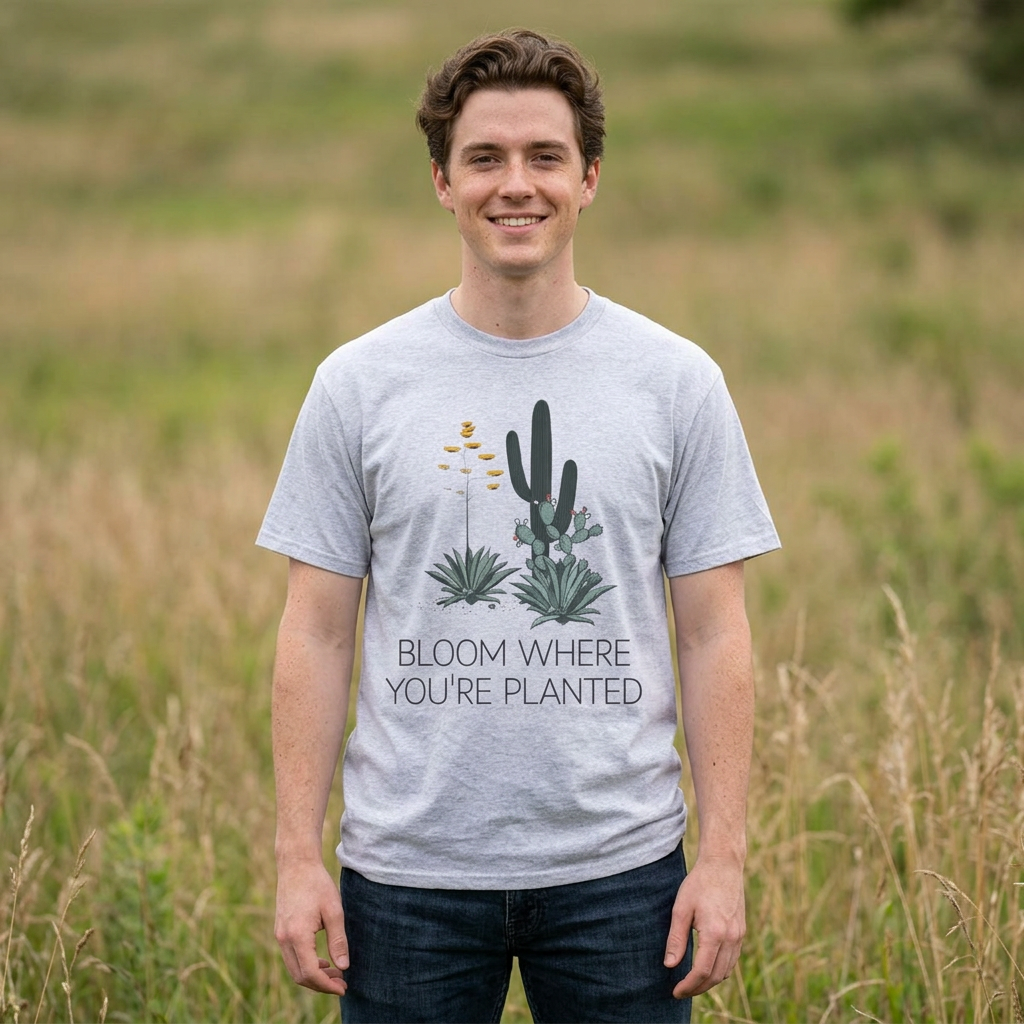 Bloom Where You’re Planted Drop-Shoulder Tee