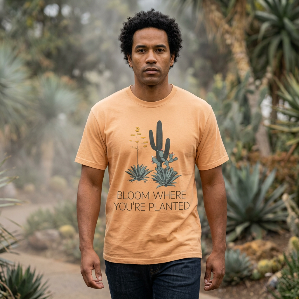 Bloom Where You’re Planted Drop-Shoulder Tee