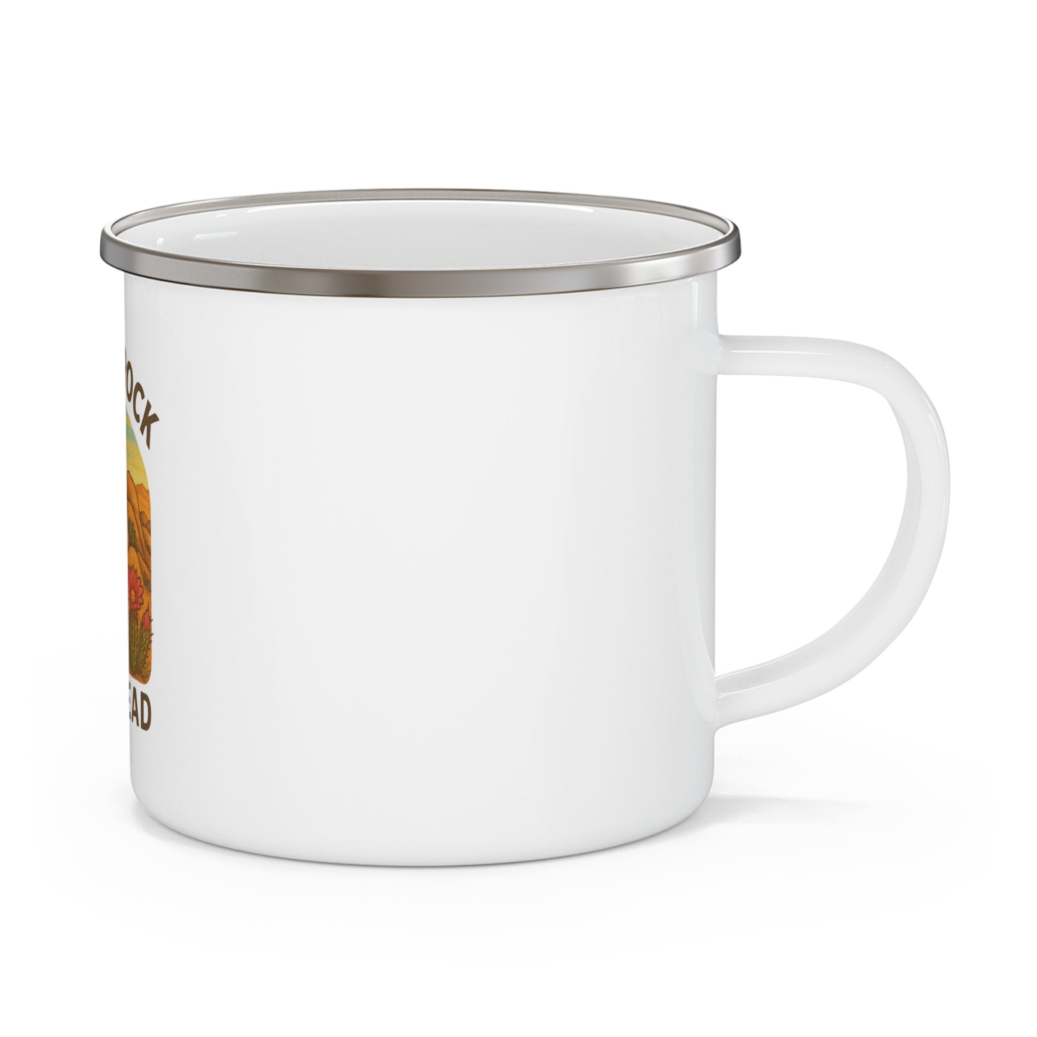 Skull Rock Trailhead Enamel Camping Mug