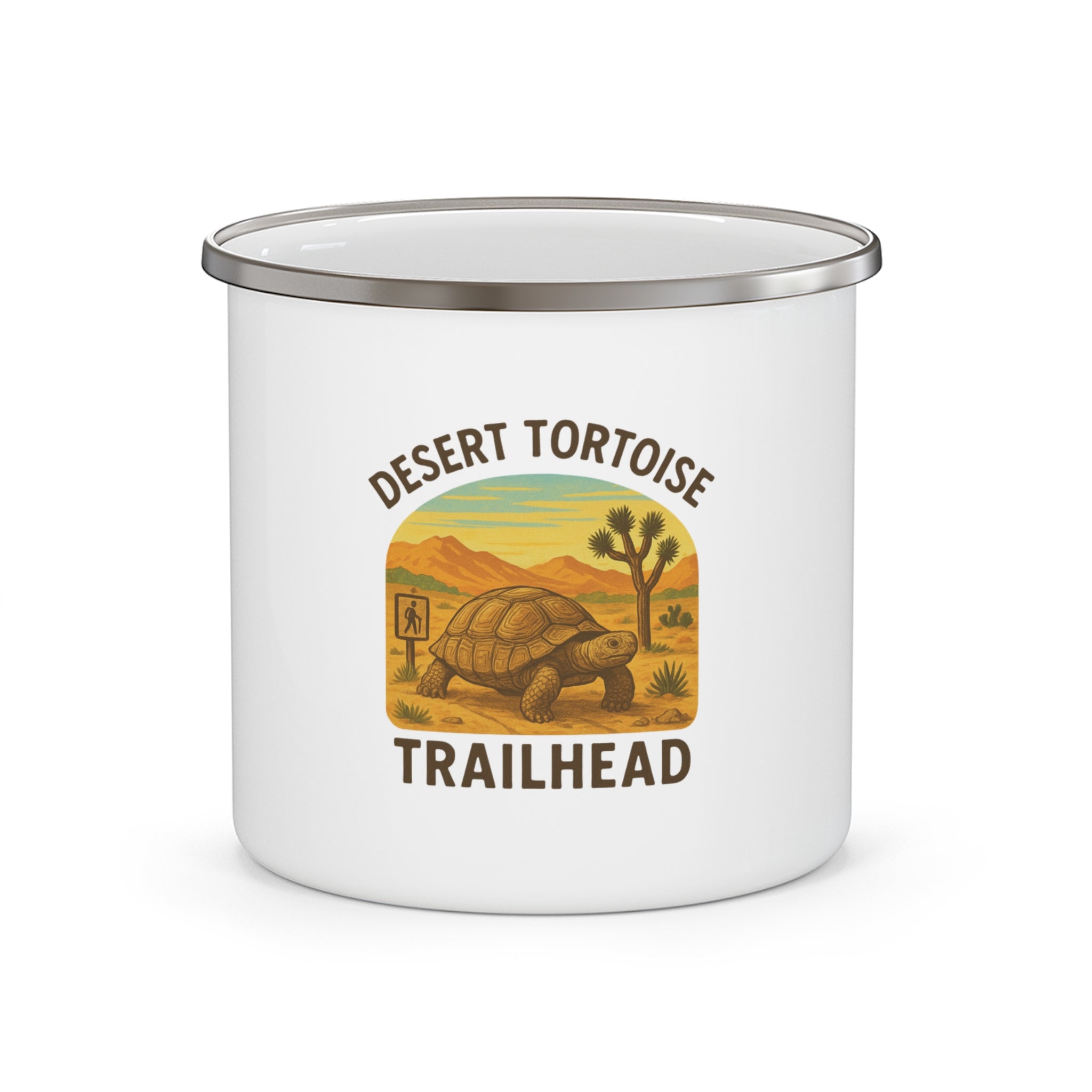 Desert Tortoise Trailhead Enamel Camping Mug