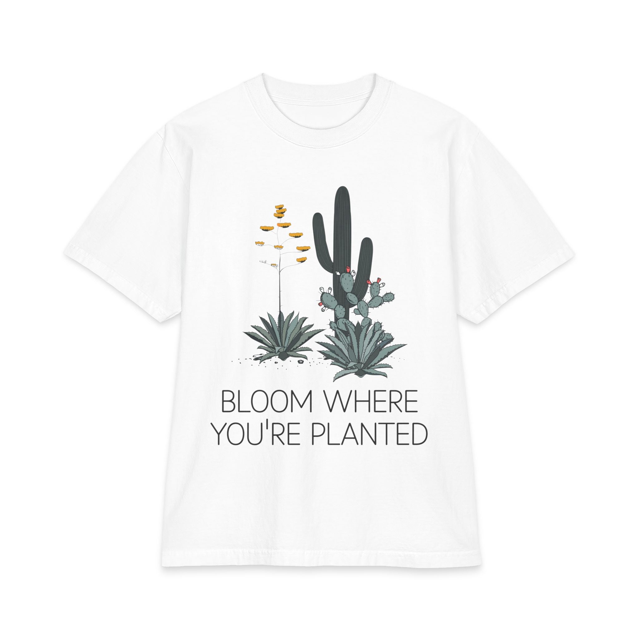 Bloom Where You’re Planted Drop-Shoulder Tee
